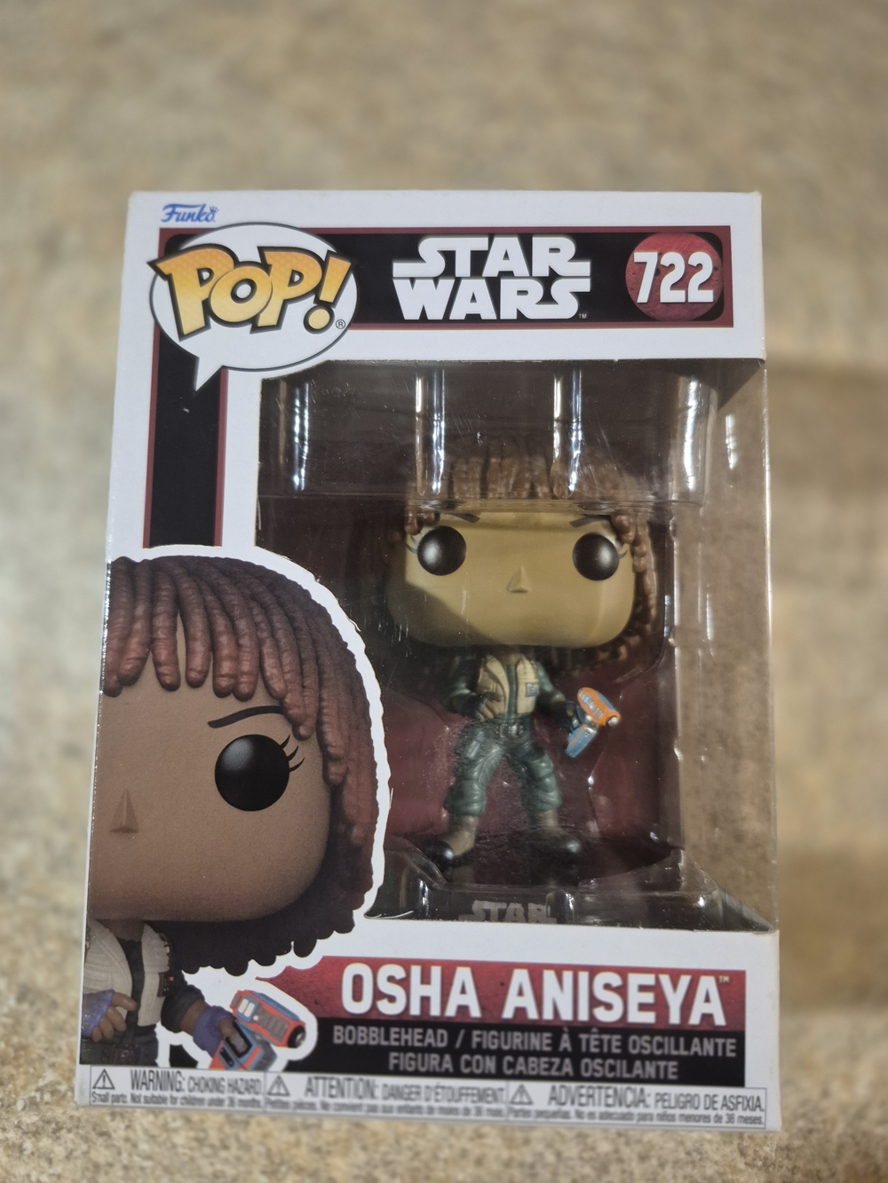Funko Pop! Star Wars Osha Aniseya - green, brown, tan Brand New